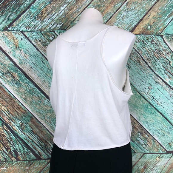 C1 - Racer Back White Tank Top - OS - Picture 4 of 6